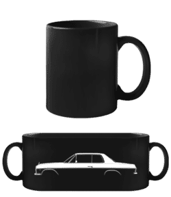 'Mercedes-Benz 280 C (W114)' Silhouette - Tasse Noire - Noir - Devant