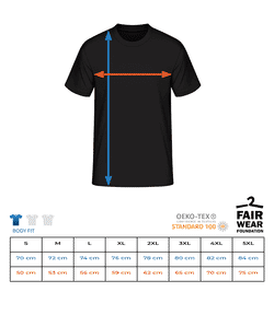 Life Happens Raclette Helps - T-shirt standard Homme - Tableau des tailles