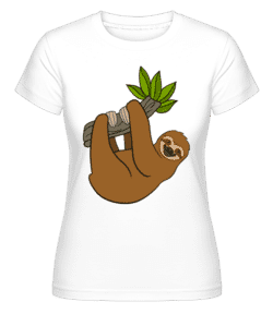 Paresseux Se Bloque Sur La Branche -  T-shirt Shirtinator femme - Blanc - Devant