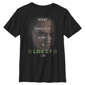 Marvel - Loki - Loki What - Enfant T-shirt - Noir - Devant