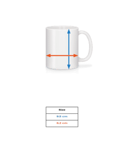 Paresseux Se Bloque Sur La Branche - Mug en céramique blanc - Tableau des tailles