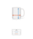 Aperçu: Paresseux Se Bloque Sur La Branche - Mug en céramique blanc - Tableau des tailles
