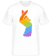 Aperçu: Queer Doigts Coeur -  T-Shirt Shirtinator homme - Blanc - Devant