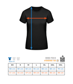 Life Happens Raclette Helps - T-shirt standard Femme - Tableau des tailles
