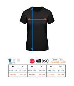 Paresseux Se Bloque Sur La Branche -  T-shirt Shirtinator femme - Tableau des tailles