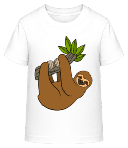 Paresseux Se Bloque Sur La Branche - T-shirt shirtinator Enfant - Blanc - Devant