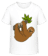 Aperçu: Paresseux Se Bloque Sur La Branche - T-shirt shirtinator Enfant - Blanc - Devant