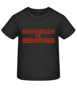 Miniversion Of Mum - T-shirt Bébé - Noir - Devant