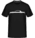 Aperçu: 'Mercedes-Benz 280 C (W114)' Silhouette -  T-Shirt Shirtinator homme - Noir - Devant