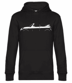 'Mini Cooper Cabrio (F57)' Silhouette - Sweat à capuche premium Unisexe - Noir - Devant