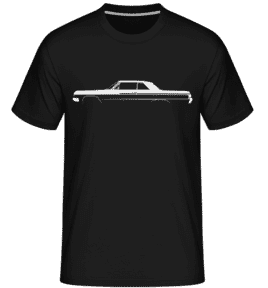 'Chevrolet Impala SS 1964' Silhouette -  T-Shirt Shirtinator homme - Noir - Devant