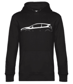 'Ford Fiesta ST Mk VI' Silhouette - Sweat à capuche premium Unisexe - Noir - Devant