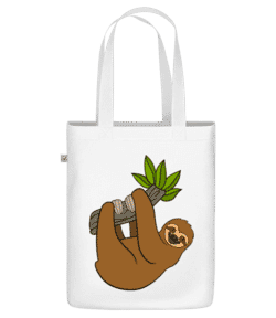 Paresseux Se Bloque Sur La Branche - Sac en toile bio - Blanc - Devant