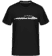 Aperçu: 'Ford Capri Mk III' Silhouette -  T-Shirt Shirtinator homme - Noir - Devant