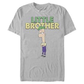 Disney Classics - Phinéas et Ferb - Ferb The Green Brother - Homme T-shirt - gris cendré - Devant