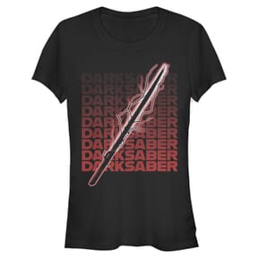 Star Wars - The Mandalorian - Skupina Darksaber Text - Femme T-shirt - Noir - Devant