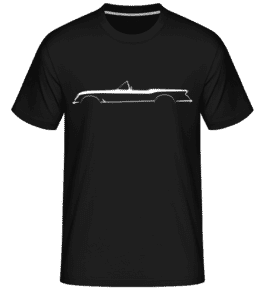 'Chevrolet Corvette C1 1953' Silhouette -  T-Shirt Shirtinator homme - Noir - Devant