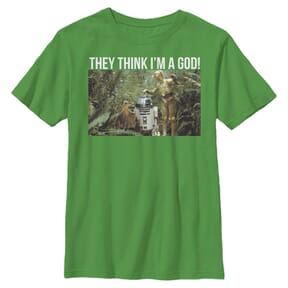 Star Wars - Skupina C3PO God - Enfant T-shirt - Vert irlandais - Devant