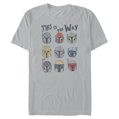 Star Wars - The Mandalorian - Photo de groupe The Way Helmets - Homme T-shirt