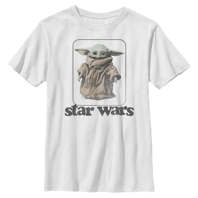 Star Wars - The Mandalorian - L'Enfant Retro No Stripes - Enfant T-shirt
