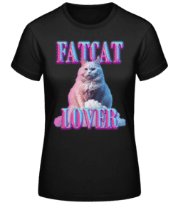 Fatcat Lover - T-shirt standard Femme - Noir - Devant