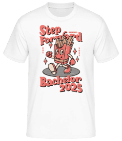 Step Foward Bachelor 2025 - T-shirt standard Homme - Blanc - Devant