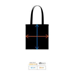 Kackehaufen Emoji - Stofftasche - Größentabelle