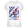 Aperçu: Disney Classics - Mickey Mouse - Mickey Football Star - Femme T-shirt - Blanc - Devant