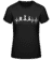 Aperçu: Battement De Coeur Aux échecs - T-shirt standard Femme - Noir - Devant