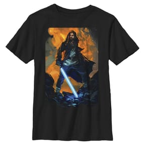 Star Wars - Obi-Wan Kenobi - Obi-Wan Kenobi Kenobi Paint - Enfant T-shirt - Noir - Devant