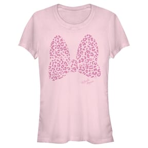 Disney Classics - Mickey Mouse - Minnie Mouse Pink Leopard - Femme T-shirt - Rose - Devant