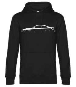 'BMW M4 Coupe F82' Silhouette - Sweat à capuche premium Unisexe - Noir - Devant