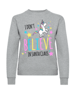 I Don't Believe In Santa Claus - Sweatshirt Femme - Gris chiné - Vorn