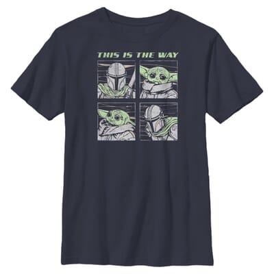 Star Wars - The Mandalorian - Mando et l'Enfant Mando Four - Enfant T-shirt