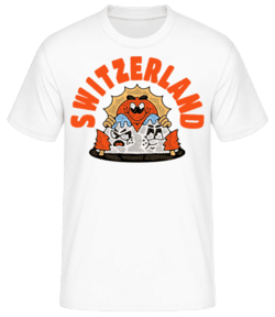 Switzerland - T-shirt standard Homme - Blanc - Devant
