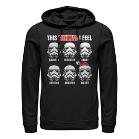 Star Wars - Stormtrooper Sithmas Feelings - Christmas - Unisex Sweat à capuche - Noir - Devant