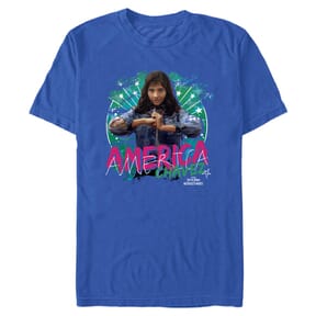 Marvel - Doctor Strange - America Chavez Chavez Hero Graphic - Homme T-shirt - Bleu royal - Devant