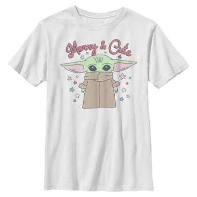 Star Wars - The Mandalorian - L'Enfant Merry and Cute - Christmas - Enfant T-shirt