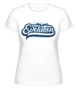 Evolution -  T-shirt Shirtinator femme - Blanc - Devant