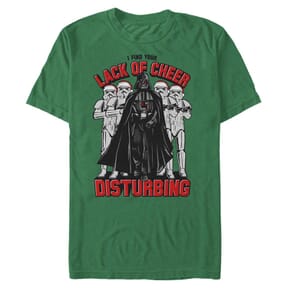 Star Wars - Darth Vader & Stormtroopers Cheer Up - Christmas - Homme T-shirt - Vert irlandais - Devant