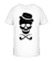 Aperçu: Crâne Avec Chapeau - T-shirt bio Enfant Stanley Stella 2.0 - Blanc - Devant