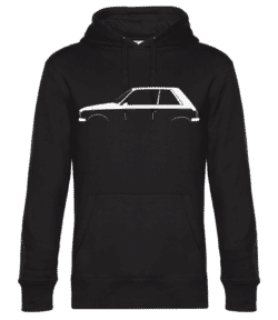 'Peugeot 104 Coupe ZS' Silhouette - Sweat à capuche premium Unisexe - Noir - Devant