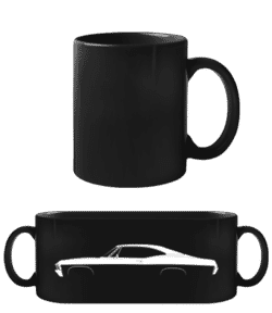 'Chevrolet Impala SS 1967' Silhouette - Tasse Noire - Noir - Devant