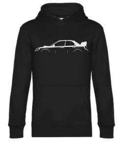 'Subaru Impreza WRX STi 2005' Silhouette - Sweat à capuche premium Unisexe - Noir - Devant