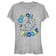 Aperçu: Disney Classics - Mickey Mouse - Donald Duck Cartoon Phooey - Femme T-shirt - Gris chiné - Devant