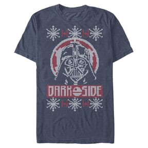 Star Wars - Darth Vader Invadesia - Christmas - Homme T-shirt - Bleu marine chiné - Devant