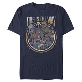 Star Wars - The Mandalorian - Skupina The Way Group - Homme T-shirt - Bleu marine - Devant