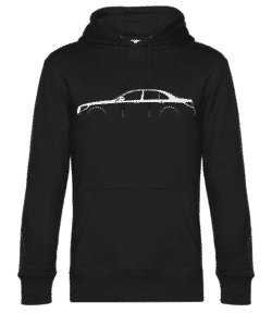 'Mercedes-Benz E W213' Silhouette - Sweat à capuche premium Unisexe - Noir - Devant