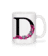 Preview: Flowers Initial D - Mug - White - Front