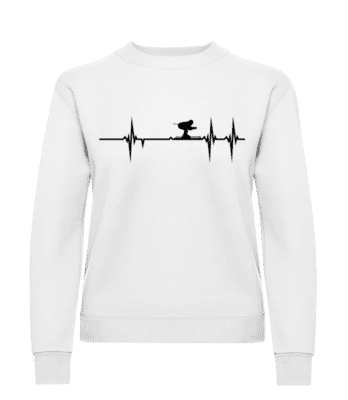 Battement de coeur de ski · Sweatshirt Femme